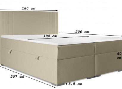 Double bed upholstered bedroom bed modern furniture upholstered box spring bed